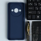 Чехол BoraSCO Mate для Xiaomi Redmi A3, силиконовый, матовый, синий - фото 321747725