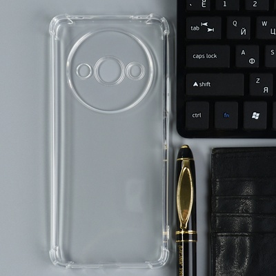 Чехол BoraSCO Mate для Xiaomi Redmi A3, силиконовый, матовый, прозрачный