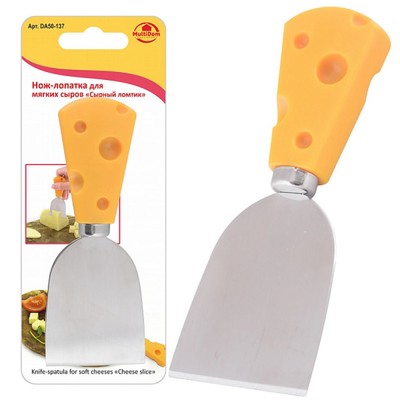 Нож лопатка для мягких сыров Мультидом «Сырный ломтик»