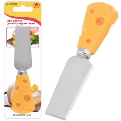 Нож лопатка для полутвердых сыров Мультидом «Сырный ломтик»