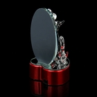Сувенир стекло "Лебеди у зеркала с цветком перламутровым" стразы 10,5х6х6 см - Фото 3
