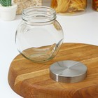 Банка стеклянная для сыпучих продуктов Доляна «Металлик», 700 мл, 12×13×8,5 см - Фото 4