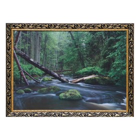Картина "На лесной реке" 50*70 см