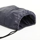 Мешок для обуви на шнурке, «ЗФТС», наружный карман, светоотражающая полоса, цвет серый - фото 24611693