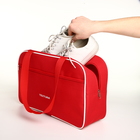 Сумка спортивная женская, TEXTURA, маленький размер, красная - Фото 5