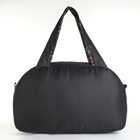 Сумка спортивная на молнии, наружный карман, длинный ремень, средний размер, цвет чёрный - фото 24591518