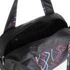 Сумка спортивная на молнии, наружный карман, длинный ремень, средний размер, цвет чёрный - фото 24591519