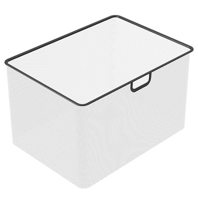 Корзина мелкосетчатая для гардеробной системы «ПРАКТИК» HOME GBM, 600×300 мм, цвет графит