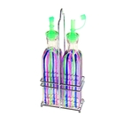 Набор бутылей для соуса и масла Доляна «Галерея», 300 мл, 2 предмета, на подставке - Фото 1