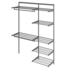 Гардеробная система ПРАКТИК Home Optima G150 графит 10533527 - фото 319747783