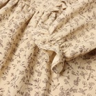 Платье для девочки MINAKU: Cotton collection, бежевое, рост 122 см - Фото 9