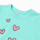 Футболка для девочки, цвет мятный, рост 122 см - фото 24600367