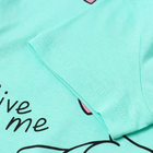 Футболка для девочки, цвет мятный, рост 128 см - фото 24600371