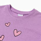 Футболка для девочки, цвет сиреневый, рост 116 см - фото 24600382