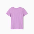 Футболка для девочки, цвет сиреневый, рост 116 см - фото 24600384
