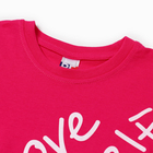 Футболка для девочки, цвет фуксия, рост 164 см - фото 24600514