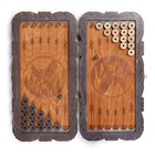 Нарды деревянные резные «Орёл», настольная игра, 45×45 см - Фото 4