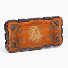 Нарды деревянные резные «Лев», настольная игра, 45×45 см - Фото 3