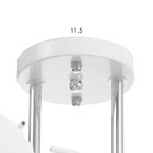 Люстра "Ава" 2хЕ27 40Вт бело-хромовый 45х26х27 см BayerLux - фото 24557893