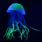 Декор для аквариума "Медуза", силиконовая, с неоновым эффектом, 6,5 х 6,5 х 11,5 см, зелёная   10069 - фото 11354145