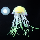 Декор для аквариума "Медуза", силиконовая, с неоновым эффектом, 6,5 х 6,5 х 11,5 см, зелёная   10069 - фото 11354147