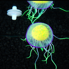 Декор для аквариума "Медуза", силиконовая, с неоновым эффектом, 6,5 х 6,5 х 11,5 см, зелёная   10069 - фото 11354148