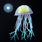 Декор для аквариума "Медуза", силиконовая, с неоновым эффектом, 6,5 х 6,5 х 11,5 см, синяя   1006961 - фото 11354152