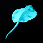 Декор для аквариума "Скат", силиконовый, с неоновым эффектом, 18 х 8 см - фото 321748559