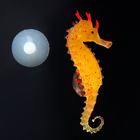 Декор для аквариума "Морской конёк" силиконовый, с неоновым эффектом, 2 х 4 х 10 см, оранжев   10069 - фото 24504726