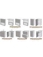 Кухонный гарнитур прямой «Монако» 2000 мм, цвет белый/софт графит - Фото 2