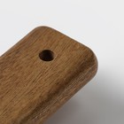 Блюдо для подачи Magistro, d=20 см, с деревянной ручкой, фарфор, бирюзовое - Фото 5