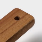 Блюдо для подачи с деревянной ручкой Magistro, 550 мл, 15×15 см, фарфор, белое - Фото 5