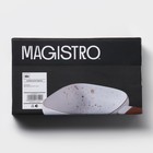 Блюдо фарфоровое для подачи с деревянной ручкой Magistro, 15×15 см, цвет белый - Фото 9