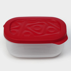Контейнер пластиковый с крышкой Flexo, 0,65 л, цвет красный - Фото 9