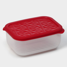 Контейнер пластиковый с крышкой Flexo, 1,9 л, цвет красный - фото 321748662