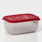 Контейнер пластиковый с крышкой Flexo, 1,9 л, цвет красный - фото 4508960