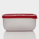 Контейнер пластиковый с крышкой Flexo, 1,9 л, цвет красный - фото 4508961