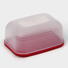 Контейнер пластиковый с крышкой Flexo, 1,9 л, цвет красный - Фото 4