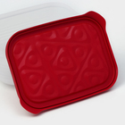 Контейнер пластиковый с крышкой Flexo, 1,9 л, цвет красный - фото 4508964