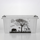 Контейнер для хранения с крышкой Africa, 15 л, цвет прозрачный - фото 24665810