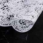 Салфетки сервировочные на стол Доляна «Лидия», d=38 см, 4 шт., белые - Фото 3