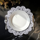 Салфетки сервировочные на стол Доляна «Лидия», d=38 см, 4 шт., белые - Фото 6