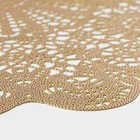 Салфетки сервировочные на стол Доляна «Лидия», d=38 см, 4 шт., золотые - Фото 5