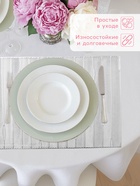 Салфетки сервировочные на стол Доляна «Триумф», 45×30 см, 4 шт., серебряные - Фото 2