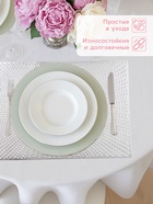 Салфетки сервировочные на стол Доляна «Ультра», 45×30 см, 4 шт., серебряные - Фото 2