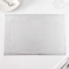 Салфетки сервировочные на стол Доляна «Ультра», 45×30 см, 4 шт., серебряные - Фото 7