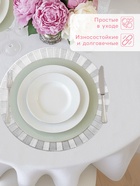 Салфетки сервировочные на стол Доляна Fly, d=38 см, 4 шт., серебряные - Фото 3