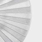 Салфетки сервировочные на стол Доляна Fly, d=38 см, 4 шт., серебряные 9912941