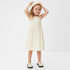 Платье для девочки MINAKU, цвет молочный, рост 122 см - фото 25390668