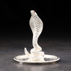 Новый год. Подставка для колец "Змейка", 8х10 см, металл - фото 24537147